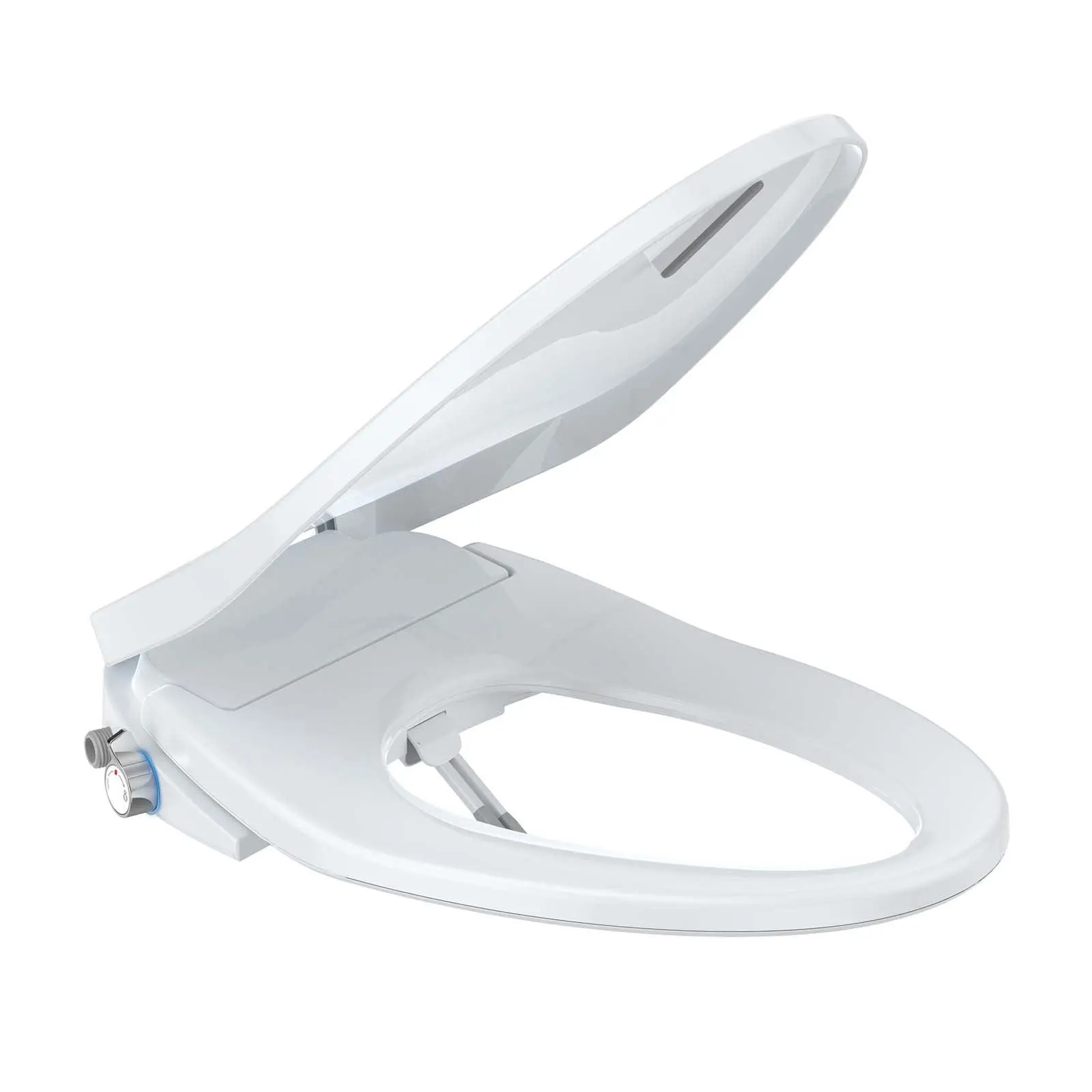Electric Bidet Toilet Seat, Heated Warm Water, Night-Light, Soft-Close Lid, Self-Cleaning Nozzles, Quick DIY Install, Fits Most Round/Elongated Toilets