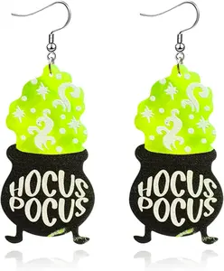 Spooky Ghost Pumpkin Earrings Halloween Cherry Earrings Funny  Candy Corn Earrings Cute Orange Pumpkin Spooky Ghost Skull  Spider Butterfly Dangle Earrings for Women Halloween Costume Decorations Accessories