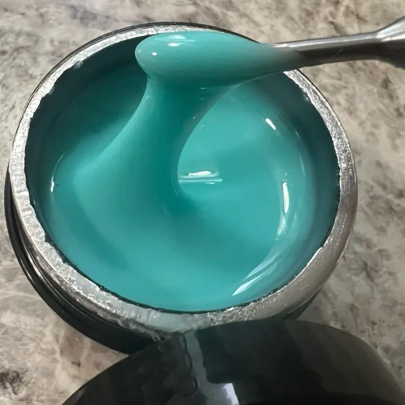 YVG Butterfly # 01 aqua builder gel