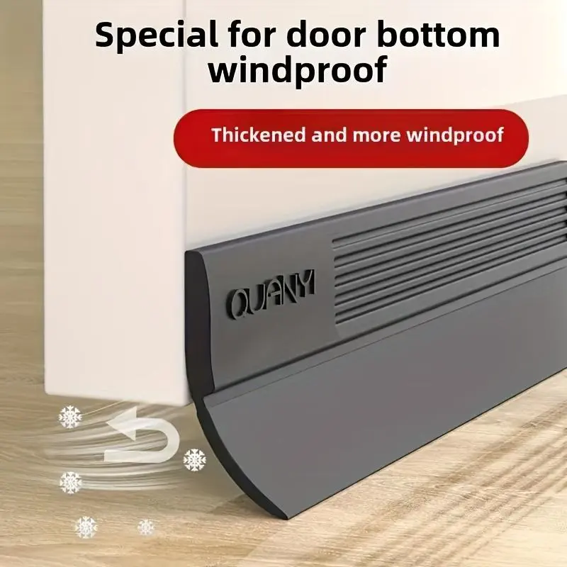 YITAP Windproof Door Bottom Sealing Strip, Under Door Seal, Thickened Anti-Theft Sound-Insulation & Waterproof Self-Adhesive Door Sweep for Glass and Wood Doors, Home Door Hardware
