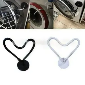 New Flexible Washing Machine Door Frame, Magnetic Washing Machine Door Stopper, Front-Loading Dryer Door Channel, Magnetic Support Bracket, Laundry