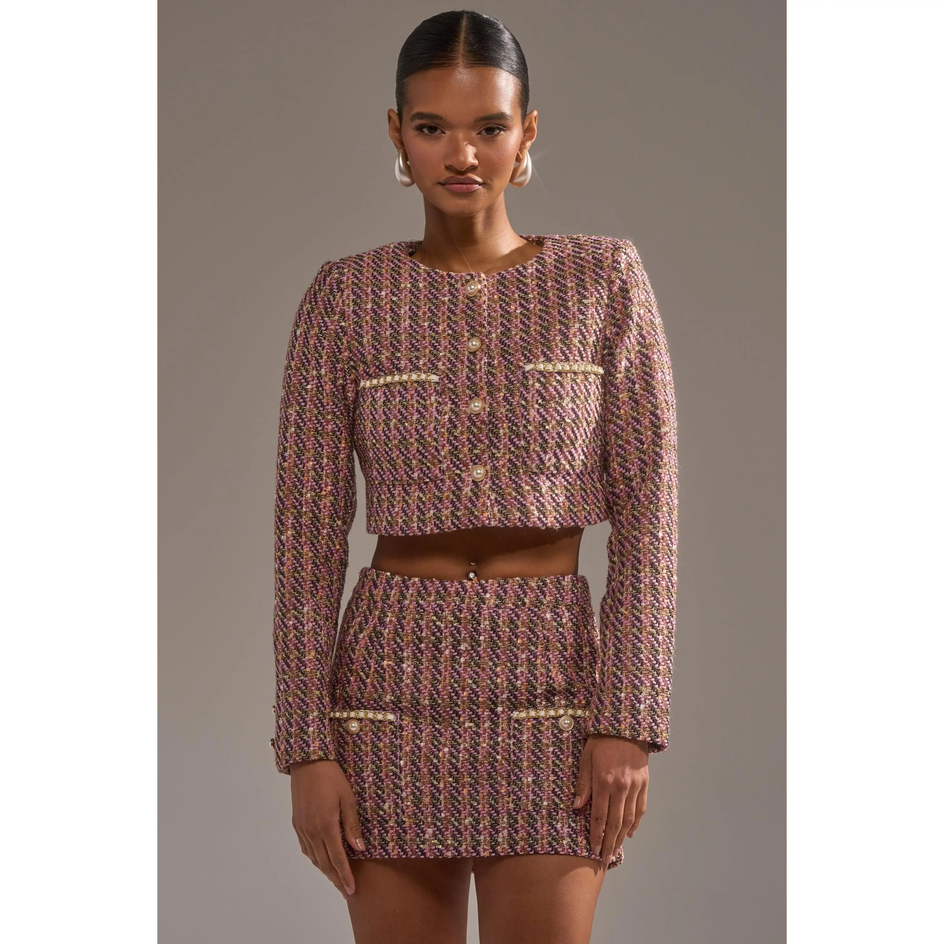 TRUTH OR DARE TWEED BLAZER TRUTH OR DARE TWEED BLAZER