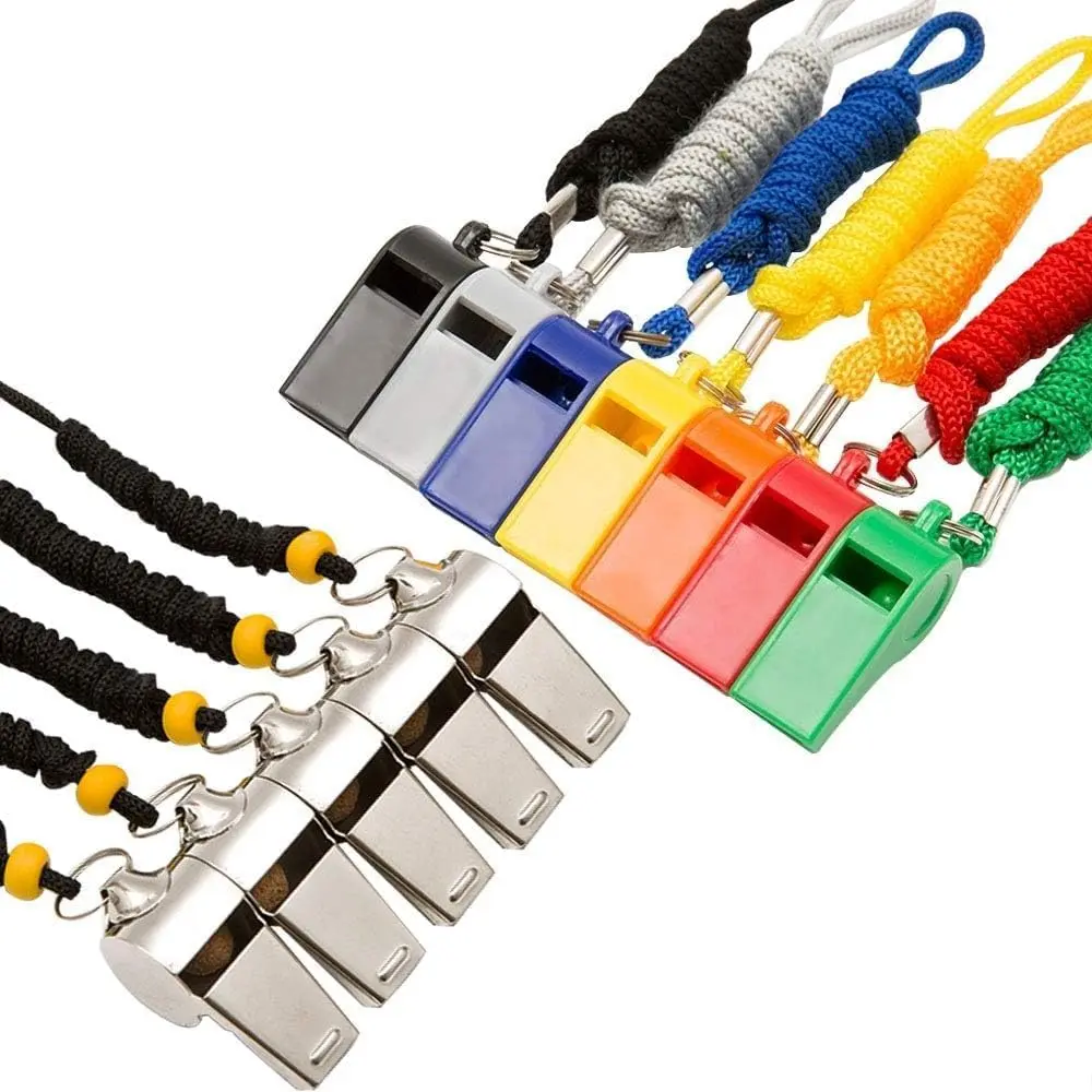 12PCS Whistle, Sports Whistles with Lanyard, Loud Crisp Sound Whistle Bulk Ideal for Coaches, Referees, and Officials