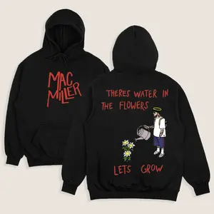 Retro Vintage Mac Miller Theres Water In The Flowers Let Grow Double Printed Cotton Unisex Shirt Rap Shirt Rapper Rap Tee Hiphop Shirt Music Tour Merch Gift for Him Gift For Her Vintage Y2K Hoodie Sweatshirt