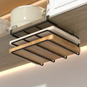 1PC Multi-functional Kitchen Over The Door Organizer Hanging Shelf Cabinet Storage Rack Wall Mounted Hangable