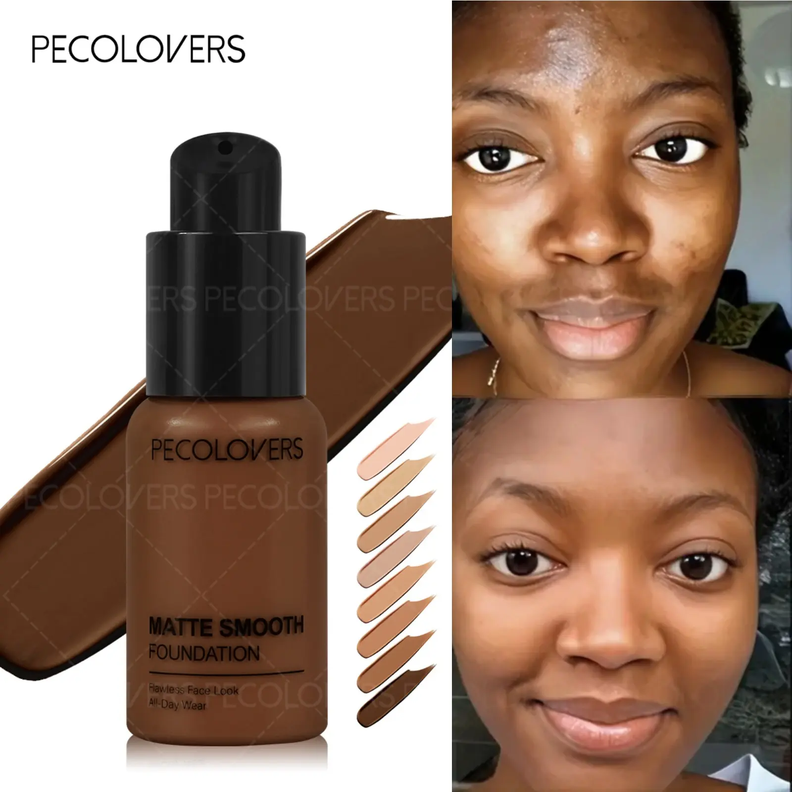 Liquid Concealer Foundation Hybrid,Skin Tint Foundation,Long-Lasting,Moisturizing,,Isolating Foundation,Girls' birthday gifts,Long Wear Foundation