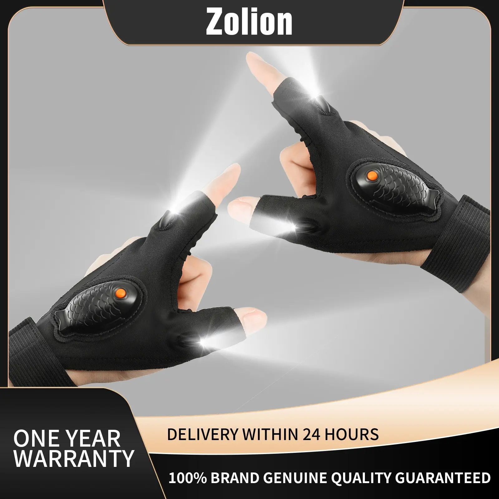 Fishing Gloves Waterproof Anti-slip Breathable Luminous Fishing Gloves For Night Fishing