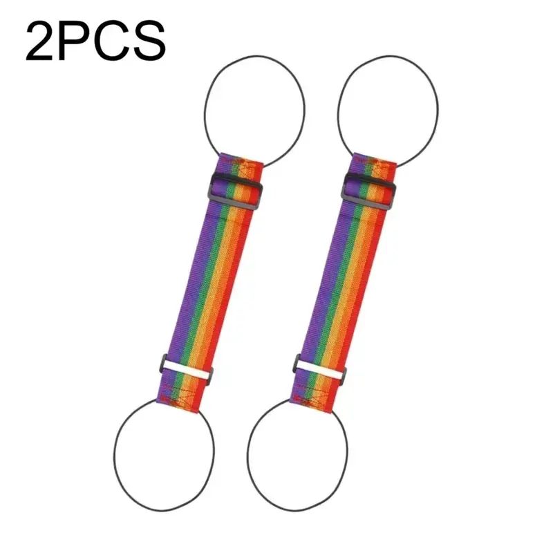 2pcs adjustable hanging ropes, luggage universal hanging strap, space saving, essential for traveling, multi-purpose safety adjustable luggage connection strap suitable for luggage, flight sturdy safety organization strap, travel anti-theft strap