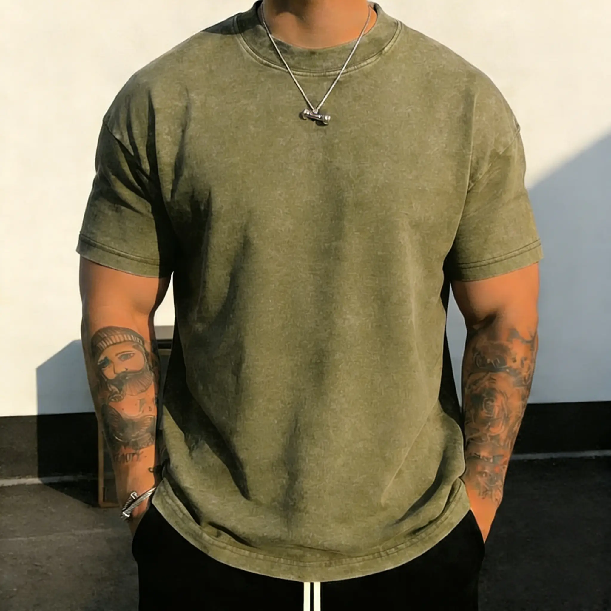 3Pack Unisex heavyweight washed cotton T-shirt, loose drop-shoulder, vintage street style summer casual tee (available in 3-pack and single pack options) Streetwear Distressed Stylish Menswear.men's wear flash sale.summervibes