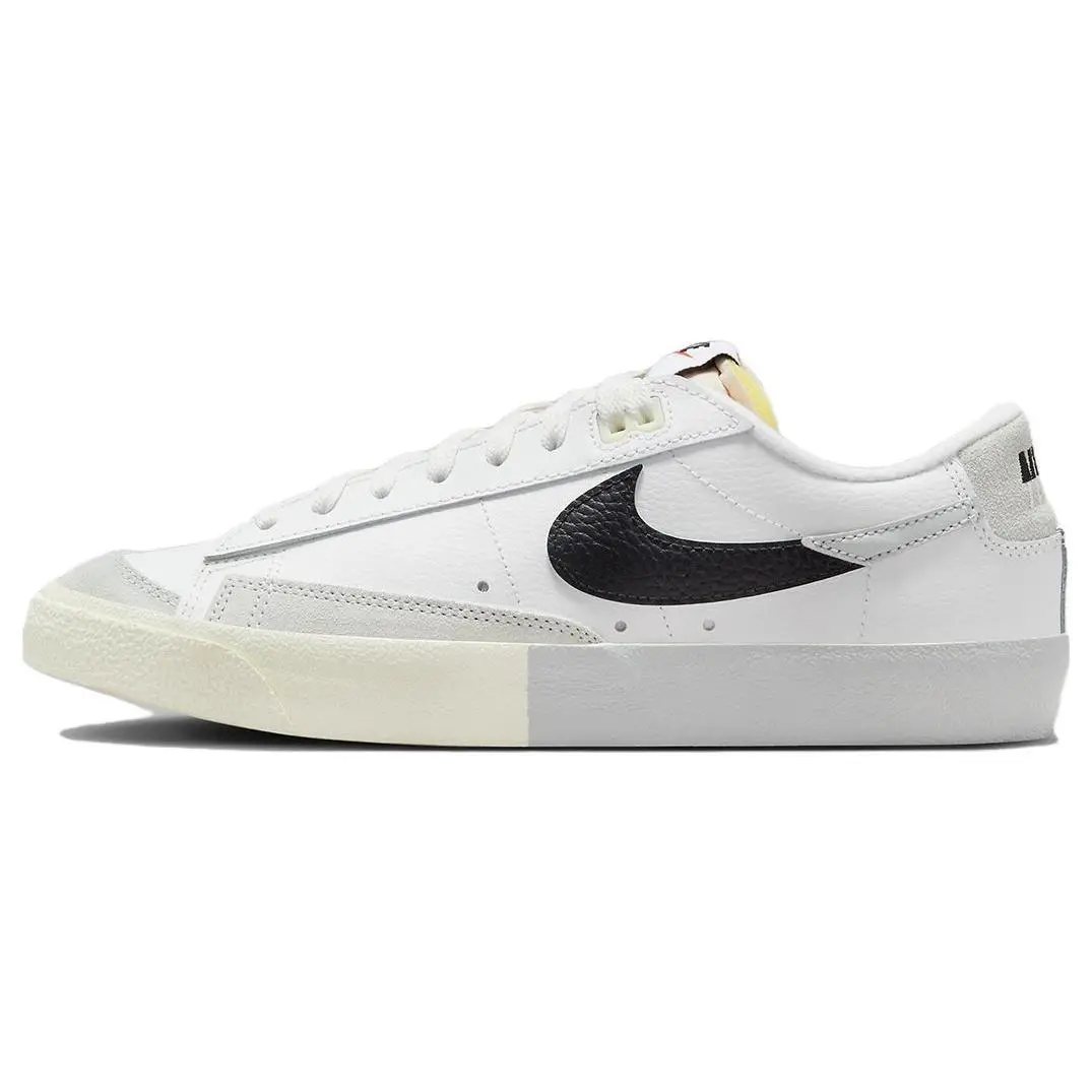 Nike Blazer Low 77 Split White Black Skate Shoes Men's DZ2544-100