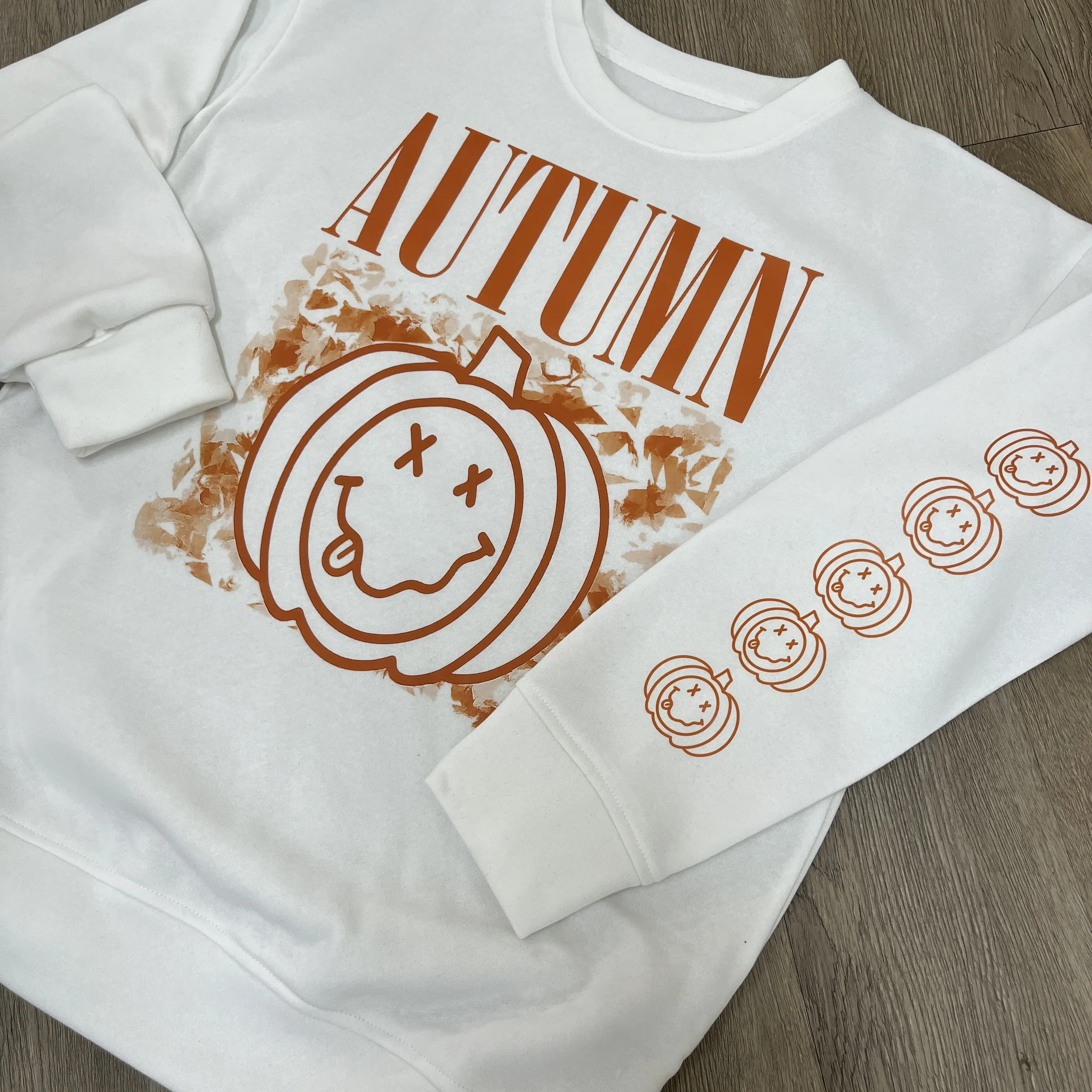 Fall Sweatshirt, Nirvana Inspired Crewneck Sweatshirt, Vintage Pumpkin Nirvana Hoodie, Halloween Gift