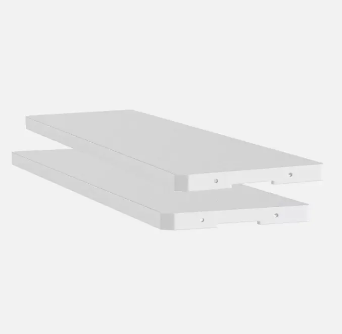 YITAHOME 2PCS HDPE Material Storage Shed Shelves, Space-Saving Waterproof Home Organizer Racks with Reliable Support for Camping Gear, Garden Tools, Easy Assembly, Two Piece Set