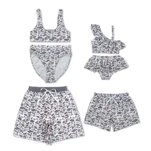 Grey Camo Swimwear (All Genders and Sizes)