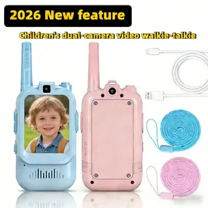 2026 New Feature，Dual-Camera Child Video Intercom, Video Intercom Set, 1000 Feet Communication Range with Camera, USB Powered, Suitable for Indoor Play, Camping, Hiking, Christmas Gift for Kids