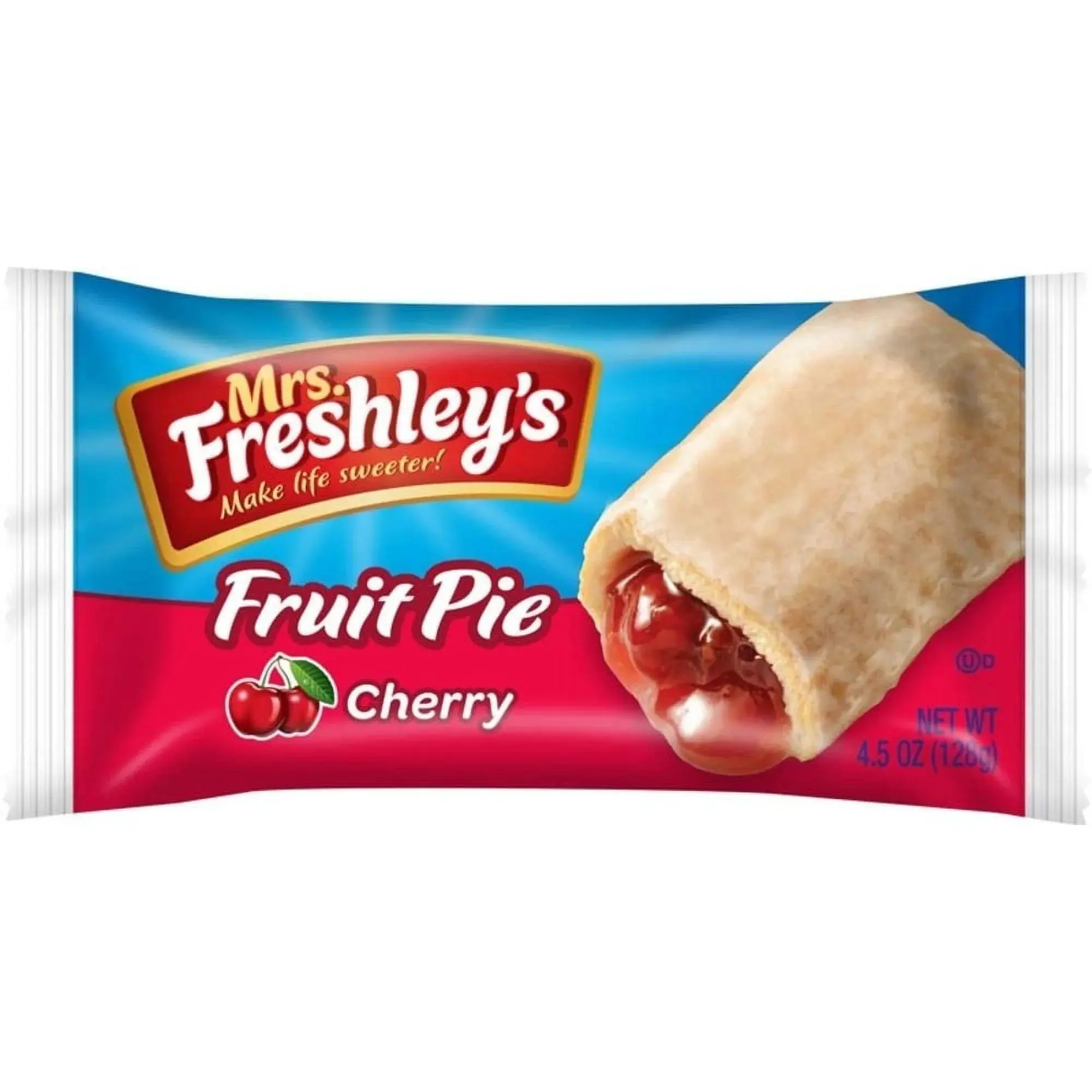 Hostess Cherry Fruit Pies Individually Wrapped & Labeled - Case of 8