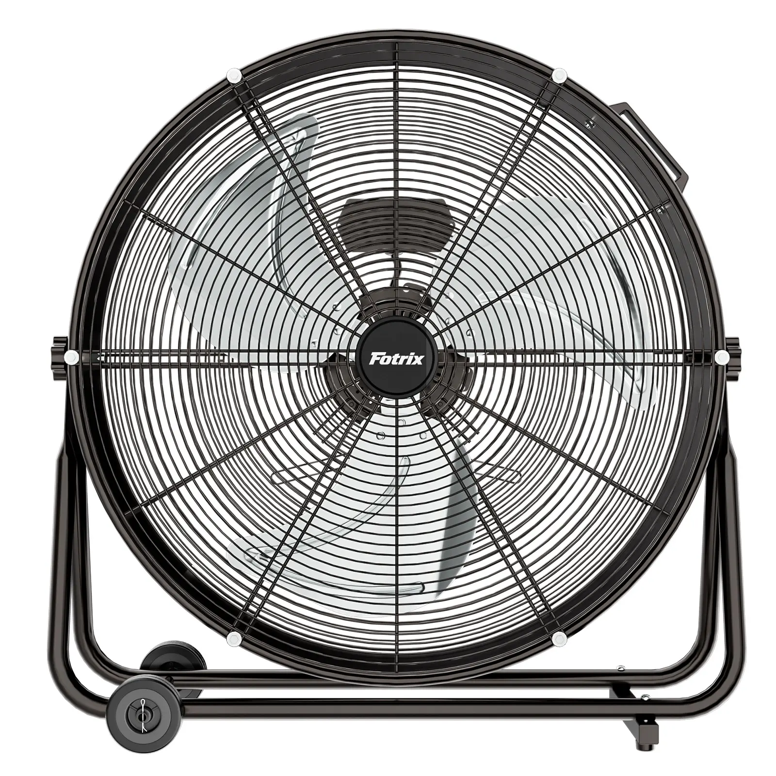 24-inch High-Speed Industrial Roller Fan Portable Blower - Heavy Metal Construction, 3 Speed Settings - Suitable for Warehouses, Workshops - Black (Blowers for Garage, Factory, Basement Use), Portable Blower Blowers Cable Storage Cfm
