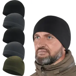 [Christmas Gift] 5-Pack Men'S Winter Cycling Caps - Breathable & Stretchable Knit Fabric, Machine Washable, Warm Skull Caps for Cold Weather Riding - Ideal Christmas Gift