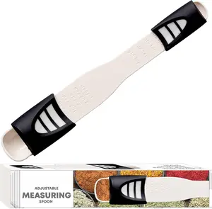Adjustable Measuring Spoon with Double End Adjustable Scale, 9 Stalls  in One Measuring Spoon, Wide Range of Measurements - Dry and Semi-Liquid Ingredients for Baking, Cooking