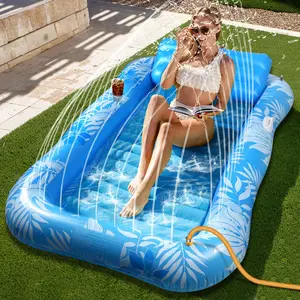 Inflatable Water Hammock, Foldable Striped Floating Bed, Inflatable Float Chair, Pool Party, Beach Fun, Relaxing Water Lounger, Swimming Pool Portable, Inflatable Pool Floaters