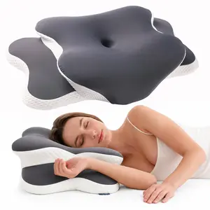 Cervical Memory Foam Pillow for Neck and Shoulder Pain Relief, Adjustable Ergonomic Contour Orthopedic Pillow with Cervical Support for Side, Back and Stomach Sleepers