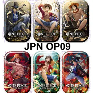 [JPN] One Piece Mini Tin Pack Set Vol.1 TS01 TS-01 OP09 Promo Luffy Sabo Ace Pulling Cards Japanese non-sports trading collection box Collectible Booster Packs Edition Box