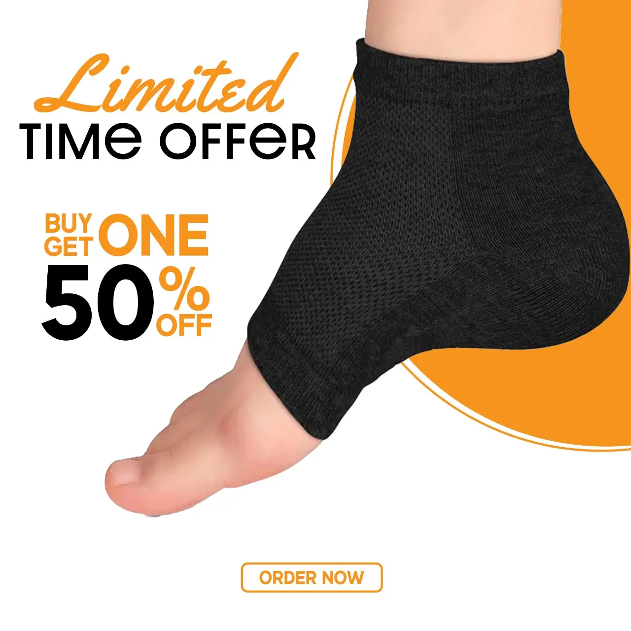 High Boosting Socks (1 pair) Invisible slip on height boosting socks Black 3 inches (3.5CM, Black)