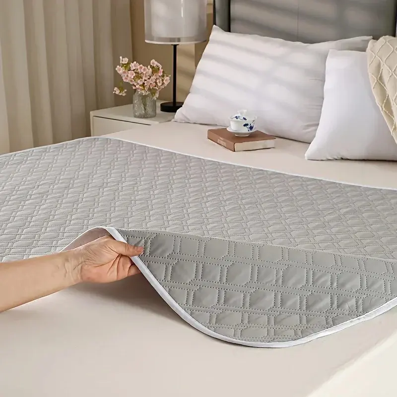 Reusable Washable Absorbent Pads - Leak-Proof Quilted Grid Bed Care Mats for Elderly, Easy Washing, Multi-Size Pet & Menstrual Home Use Pads, Nylon Fabric, Reusable Washable Pads
