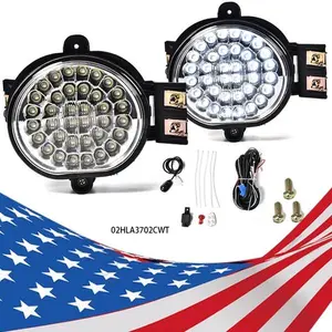 CROSSDESIGN Fit For 2002-2009 Dodge Ram 32 Super Bright LED Fog Lights Lamp & Switch LH & RH