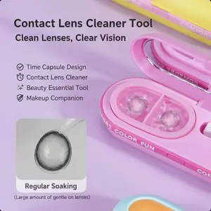 Time Capsule Contact Lens Cleaner, Beauty & Personal Care Makeup Tool for Contact Lens Maintenance