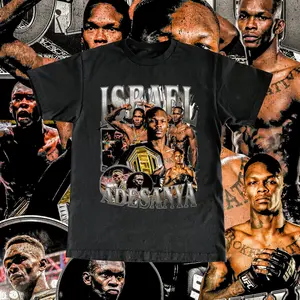 Israel Adesanya T Shirt High Quality Print - Fan The Last Style Bender Custom Shirt, Fashion Cotton, Full Colors, Full Sizes, For Men, For Women