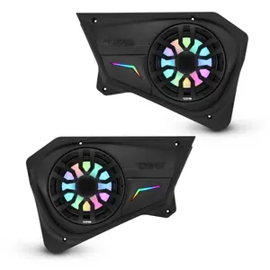 DS18 RZR-PROBD8LD Polaris RZR Rear Door Panels - Loaded Audio Enclosure with NXL-IQ/BK 8" Coaxial Speakers, Audio Enclosure Speakers
