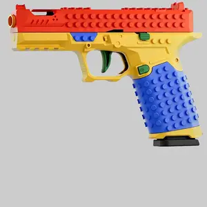 Soft Bullet Toy Pistol with Shell Ejecting, 2 Magazines, 100 Foam Bullets for Outdoor Shooting Game
