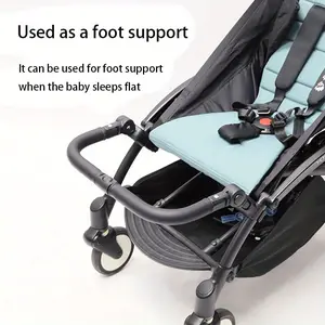 Baby Stroller Handlebar, Universal Safety Guardrail, Anti-Fall Footrest, Stroller Accessories, Durable & Secure Design