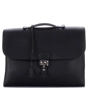 Pre-owned HERMÈS Leather Top Handle Bags Hermes Sac a Depeches Bag Togo 41 by Rebag