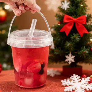 Reusable Plastic Cups with Lids and Straws, 5/10 Sets, 33.8 Oz, BPA Free, Ideal for Ice Drinks, Fruits, Parties, Holidays, Daily Use