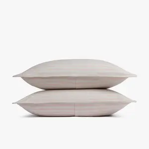 Standard Relaxed Linen Stripe Sham Set Petal & Parchment - Parachute