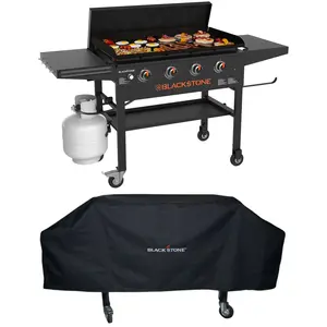 Blackstone Original 4-Burner 36" Propane Omnivore Griddle With Protective Soft Cover