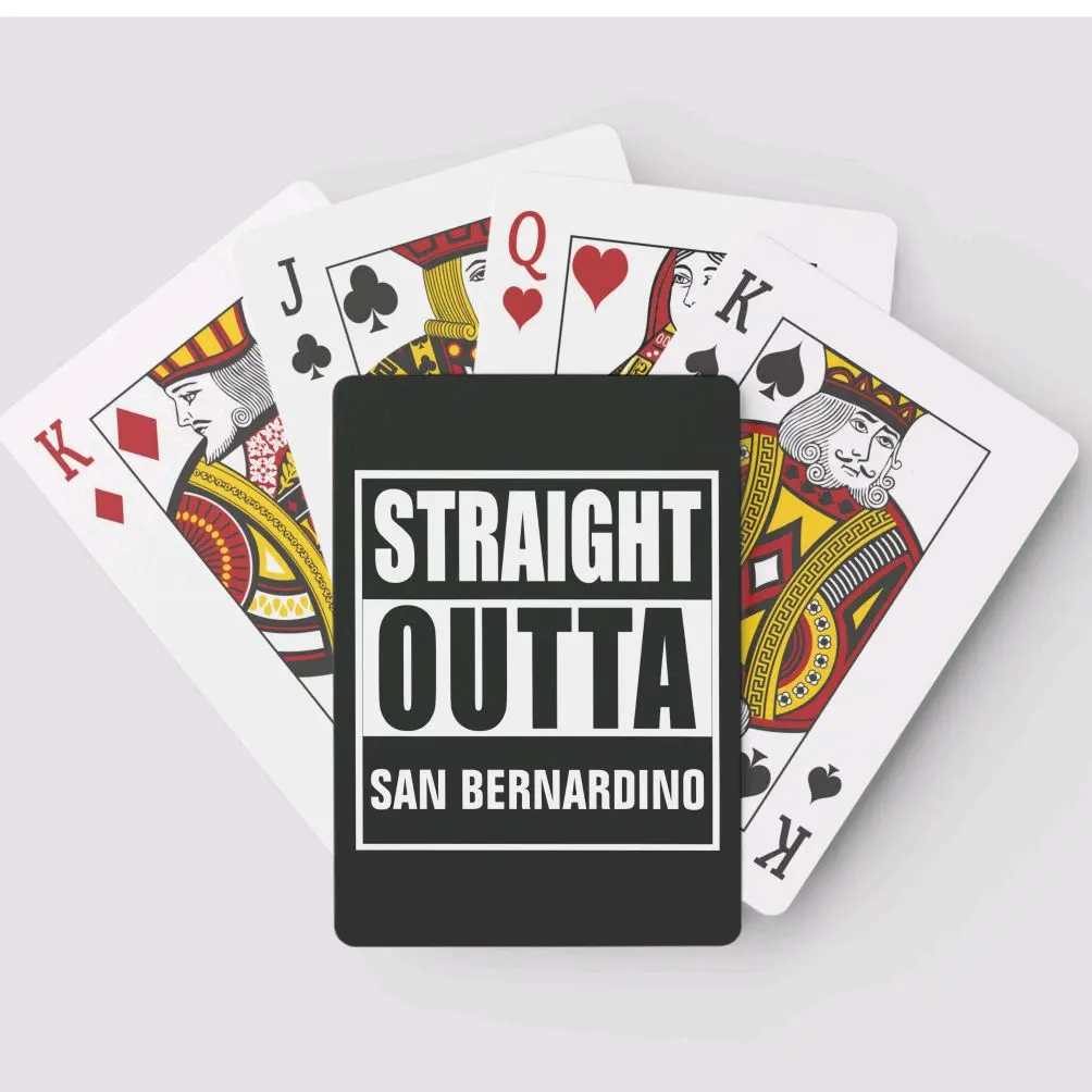 STRAIGHT OUTTA 'your city/state' custom playing cards - enter city/state in notes
