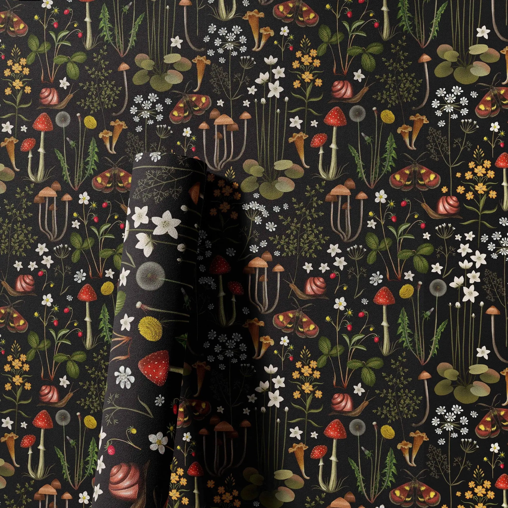 Forest Themed Wall Sticker, 1 Roll Self-adhesive Peel and Stick Wall Backsplash, Decorative Waterproof Removable Wallpaper for Home Living Room Bedroo