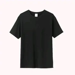 black t-shirt Plain sublimation o-neck shirt