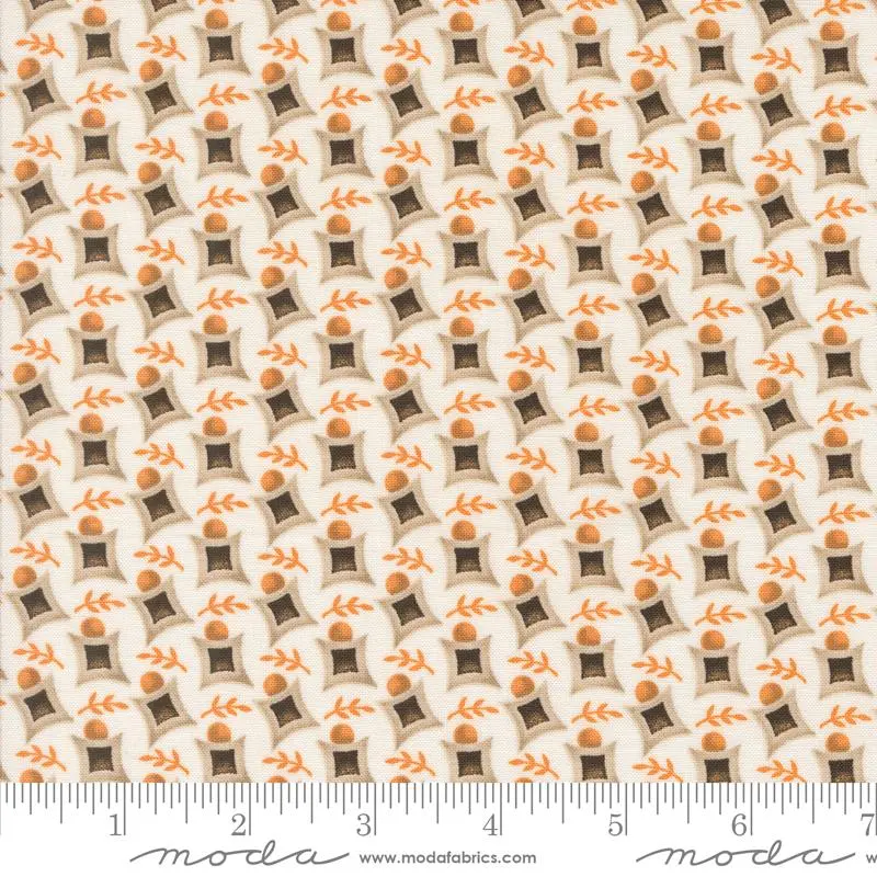 Fabric Moda Ghost Harlequin Leaves Agatha Road by the Quarter Yard 35414-11