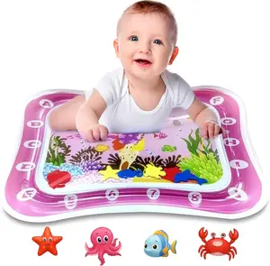 Baby Tummy Time Water Play Mat - Infant Sensory Toy, Screen-Free Indoor Activity, Newborn Baby & Toddler Sensory Play Essential Gift