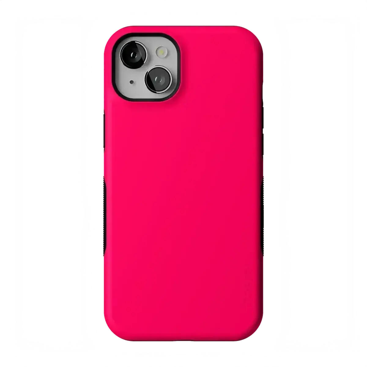 Casely iPhone 15 Case | Think Pink | Solid Neon Pink | Bold Protective Design | Compatible with MagSafe