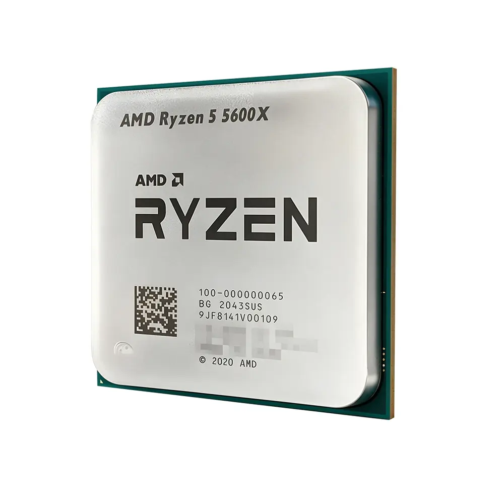 AMD Ryzen 5 5600X Desktop PC Gaming CPU, 6-Core 12-Thread (6c/12t core), 4.6GHz, 32MB Cache, Socket AM4 Processor
