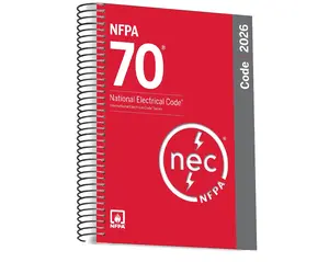 NFPA 70 National Electrical Code (NEC) 2026 Spiralbound Softcover Book, Ideal for Industrial Technology Applications