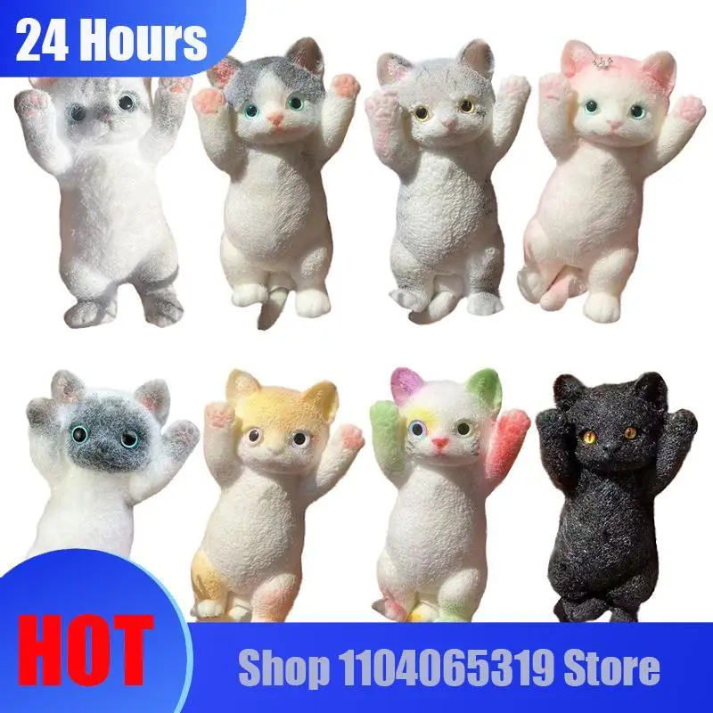 Cute Kitten Squeezing Music, Relaxing Decompression Toys Handmade Three-dimensional Dolls Super Soft And Elastic Material Squeez