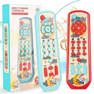 Remote Control Toy, Musical Light Up Simulation Remote Control Toy, Early Language Toy, Birthday Gifts