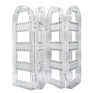 Clear 4-Foldable Screen Acrylic Earring Display Stands