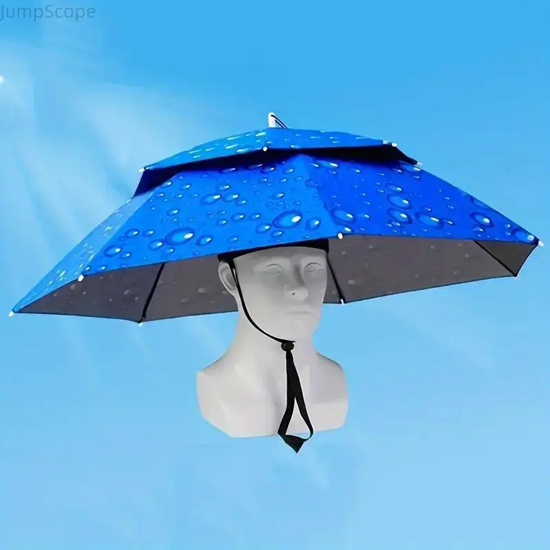Never Hold an Umbrella Again! Wearable Umbrella for Fishing Hiking Stay Dry & Hands-Free: Ultimate Umbrella Hat for All Outdoor Adventures
