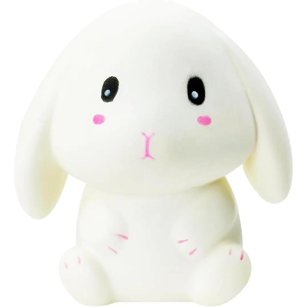 White Bunny Squishys – Jumbo Slow Rising Animal Squeeze Rabbit Toy, Super Soft and Cute Stress Relief Gift for Kids & Adults (White Rabbit)